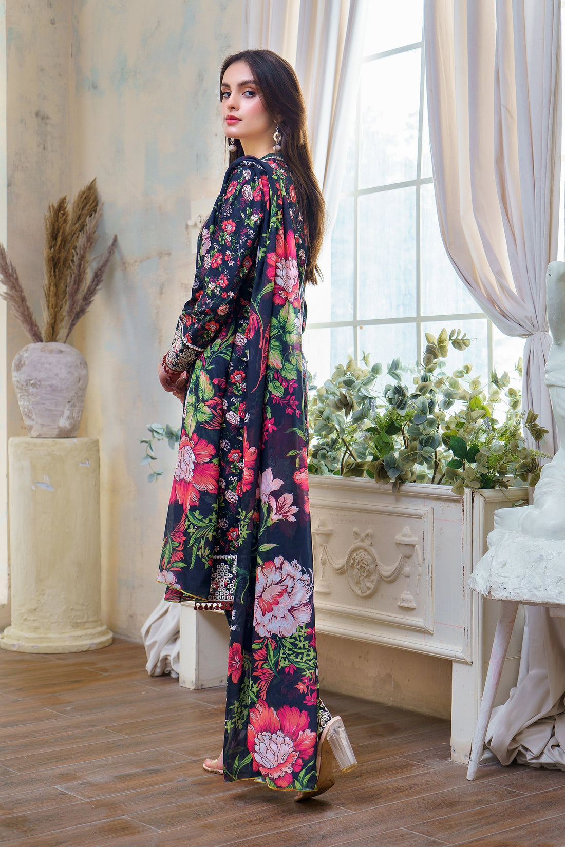 Hana | Floral Symphony | Rose Radiance by Hana - Designer Dress - Type: Ladies Clothes - Available at Libayah - 100% Original