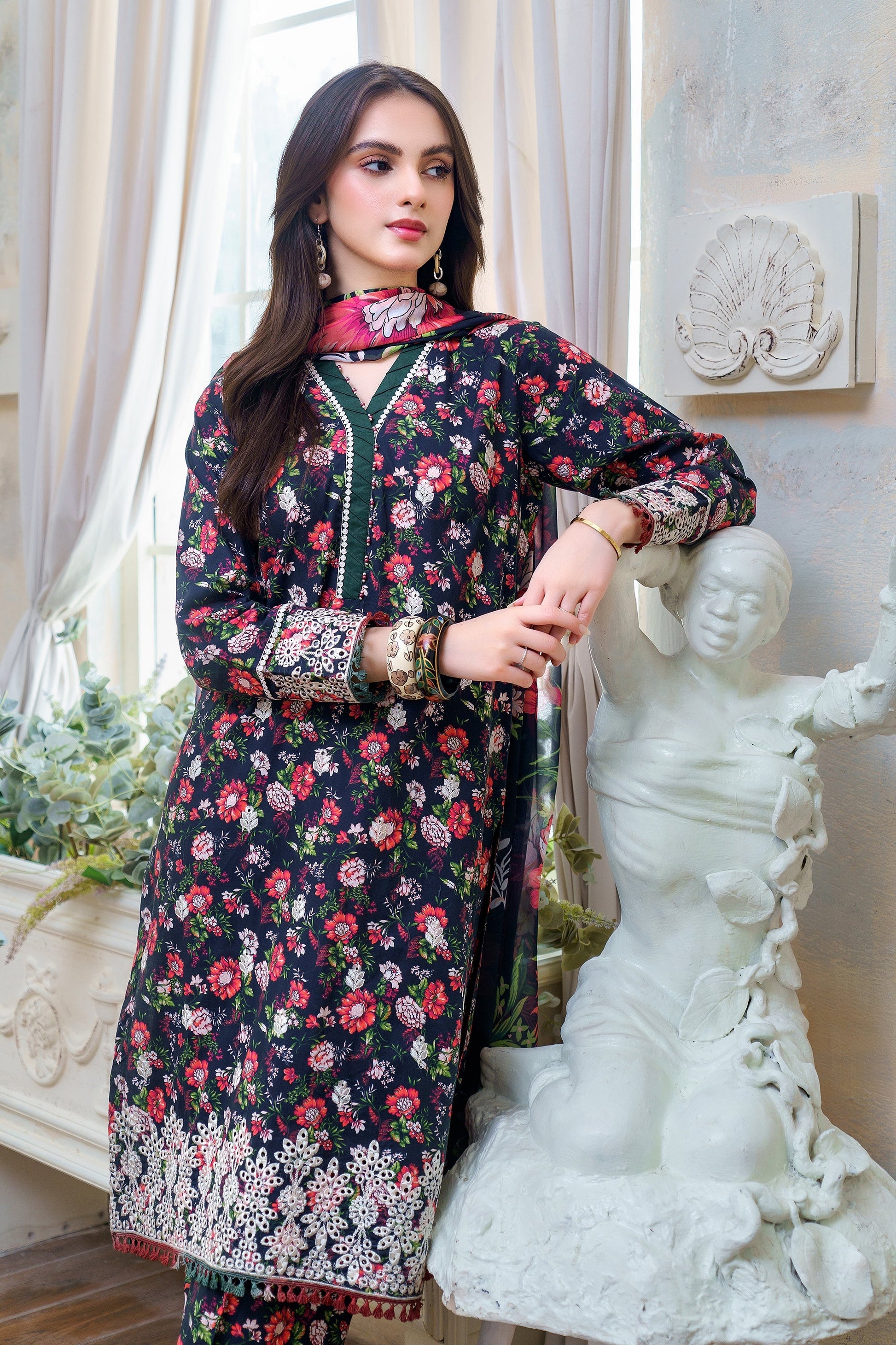 Hana | Floral Symphony | Rose Radiance by Hana - Designer Dress - Type: Ladies Clothes - Available at Libayah - 100% Original