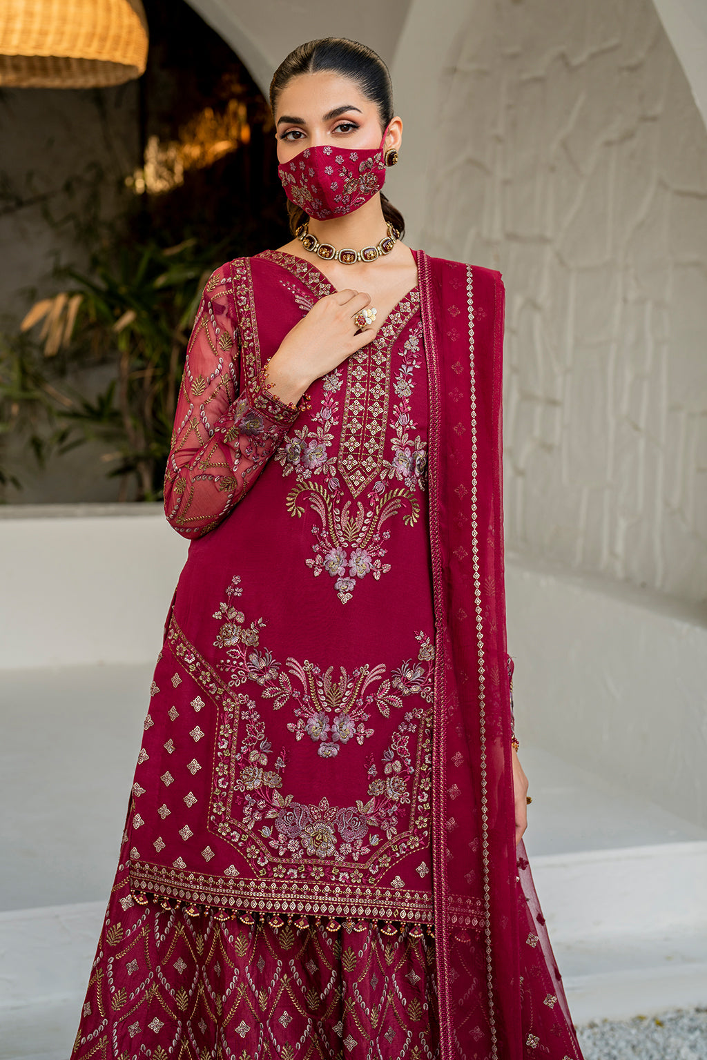 Flossie | Naqsh Formals | S-1402 (B) by Flossie - Designer Dress - Type: Ladies Clothes - Available at Libayah - 100% Original