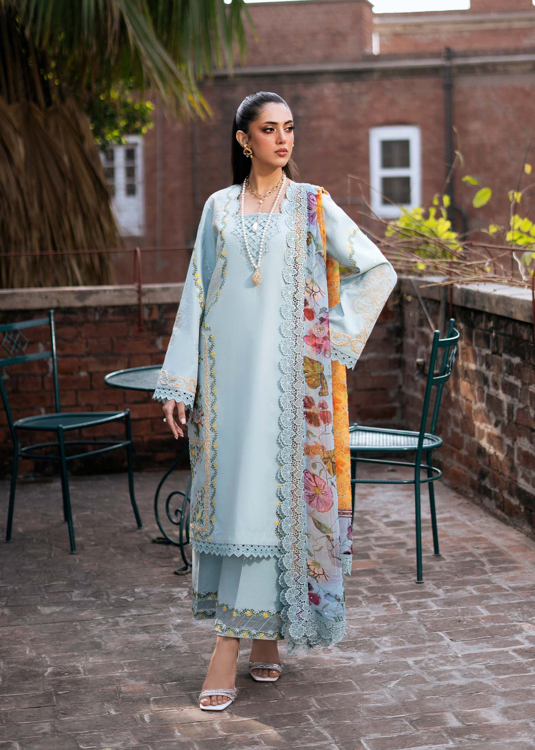 Fozia Khalid | Blossom Festive Lawn 25 |Freesia by Fozia Khalid - Designer Dress - Type: Ladies Clothes - Available at Libayah - 100% Original