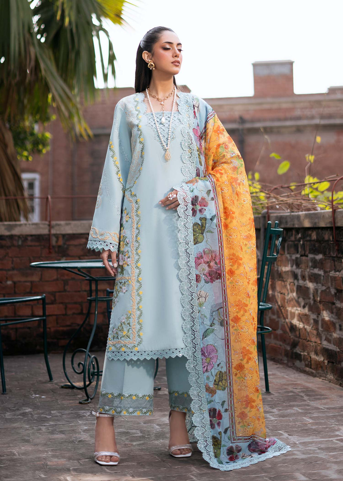 Fozia Khalid | Blossom Festive Lawn 25 |Freesia by Fozia Khalid - Designer Dress - Type: Ladies Clothes - Available at Libayah - 100% Original