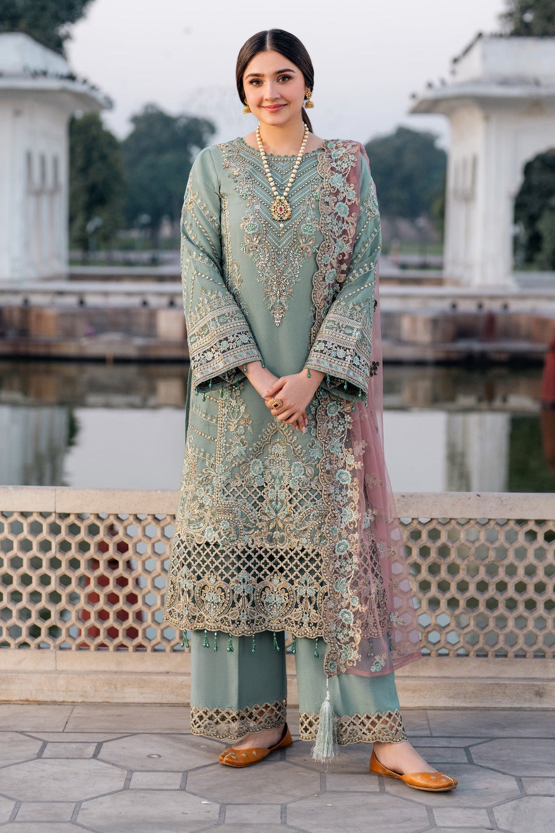 Imrozia Premium | Meeras Luxury Eid 25 | I-221 ZAMURD by Imrozia Premium - Designer Dress - Type: Ladies Clothes - Available at Libayah - 100% Original