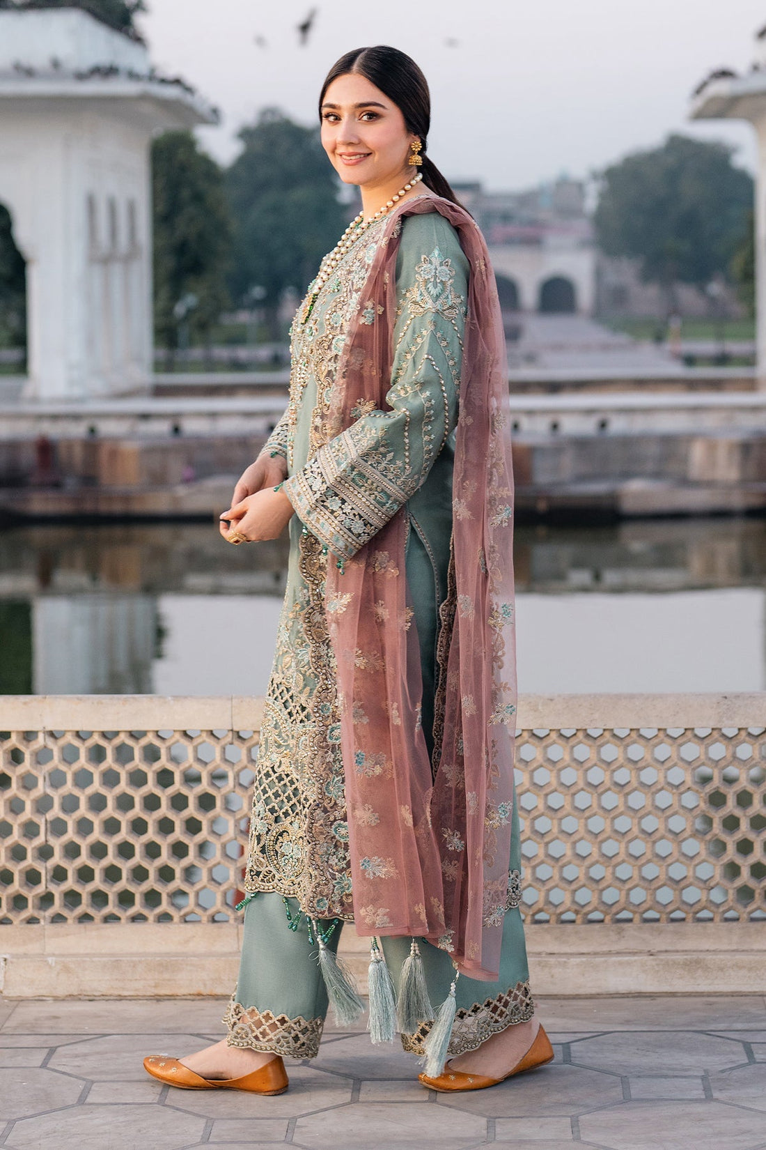 Imrozia Premium | Meeras Luxury Eid 25 | I-221 ZAMURD by Imrozia Premium - Designer Dress - Type: Ladies Clothes - Available at Libayah - 100% Original