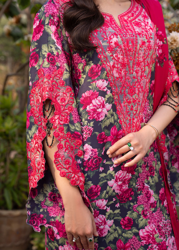 Myeesha | Lamhay Luxury Lawn 25 | Naghma by Myeesha - Designer Dress - Type: Ladies Clothes - Available at Libayah - 100% Original