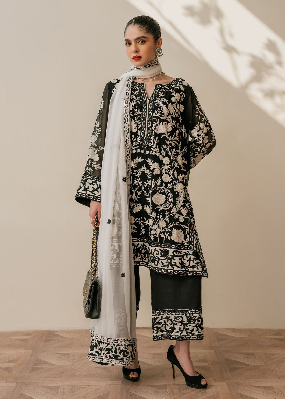 Mahgul | Samara Pret | Onyx Jewel by Mahgul - Designer Dress - Type: Ladies Clothes - Available at Libayah - 100% Original