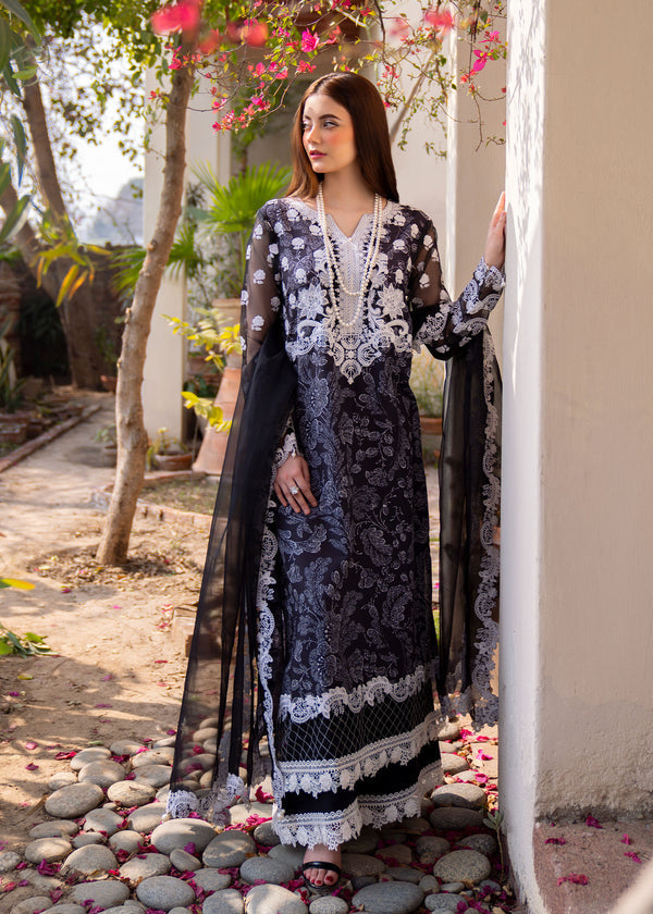 Myeesha | Lamhay Luxury Lawn 25 | Chandni by Myeesha - Designer Dress - Type: Ladies Clothes - Available at Libayah - 100% Original