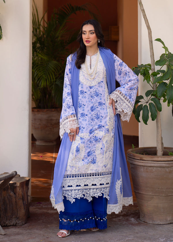 Myeesha | Lamhay Luxury Lawn 25 | Aasma by Myeesha - Designer Dress - Type: Ladies Clothes - Available at Libayah - 100% Original
