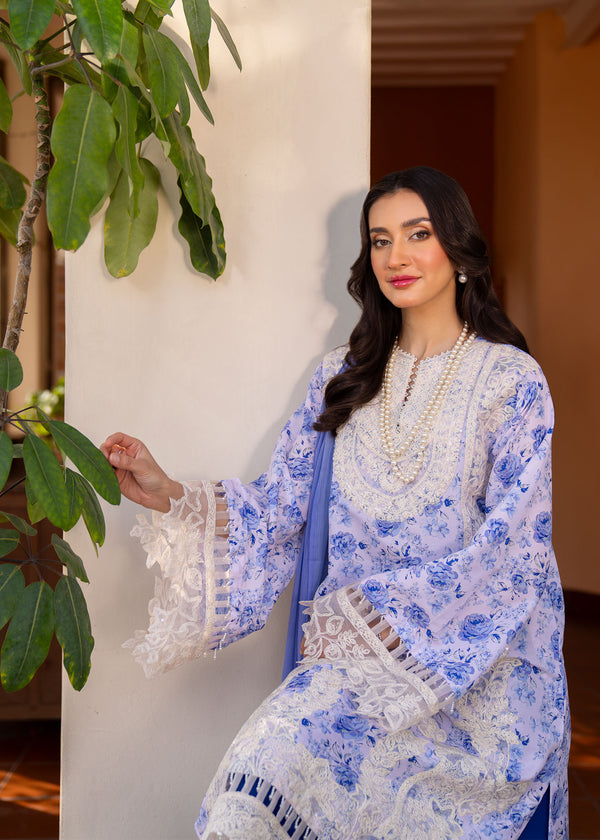 Myeesha | Lamhay Luxury Lawn 25 | Aasma by Myeesha - Designer Dress - Type: Ladies Clothes - Available at Libayah - 100% Original