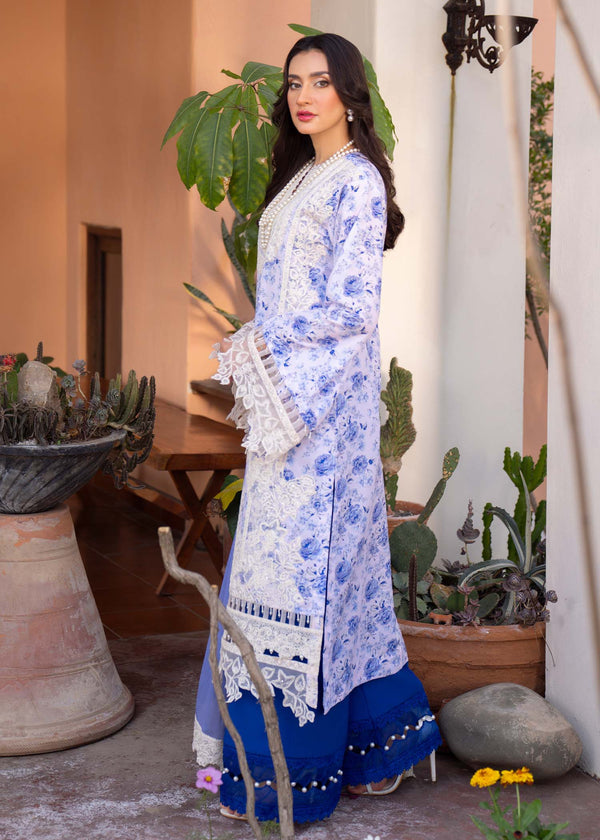 Myeesha | Lamhay Luxury Lawn 25 | Aasma by Myeesha - Designer Dress - Type: Ladies Clothes - Available at Libayah - 100% Original