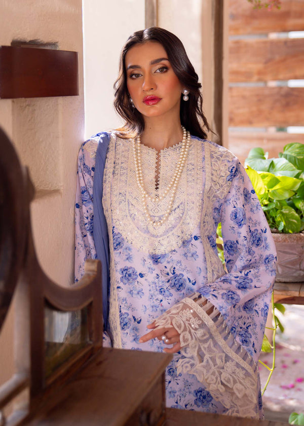 Myeesha | Lamhay Luxury Lawn 25 | Aasma by Myeesha - Designer Dress - Type: Ladies Clothes - Available at Libayah - 100% Original
