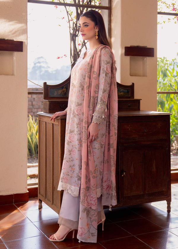 Myeesha | Lamhay Luxury Lawn 25 | Kanwal (Long Shirt) by Myeesha - Designer Dress - Type: Ladies Clothes - Available at Libayah - 100% Original
