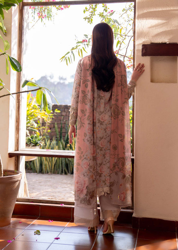 Myeesha | Lamhay Luxury Lawn 25 | Kanwal (Long Shirt) by Myeesha - Designer Dress - Type: Ladies Clothes - Available at Libayah - 100% Original