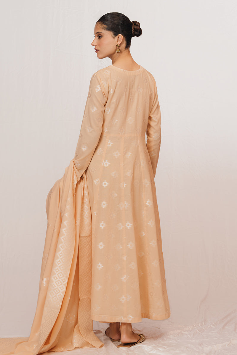 Cross Stitch | Daily Wear | PEACH PARFAIT by Cross Stitch - Designer Dress - Type: Casuals - Available at Libayah - 100% Original
