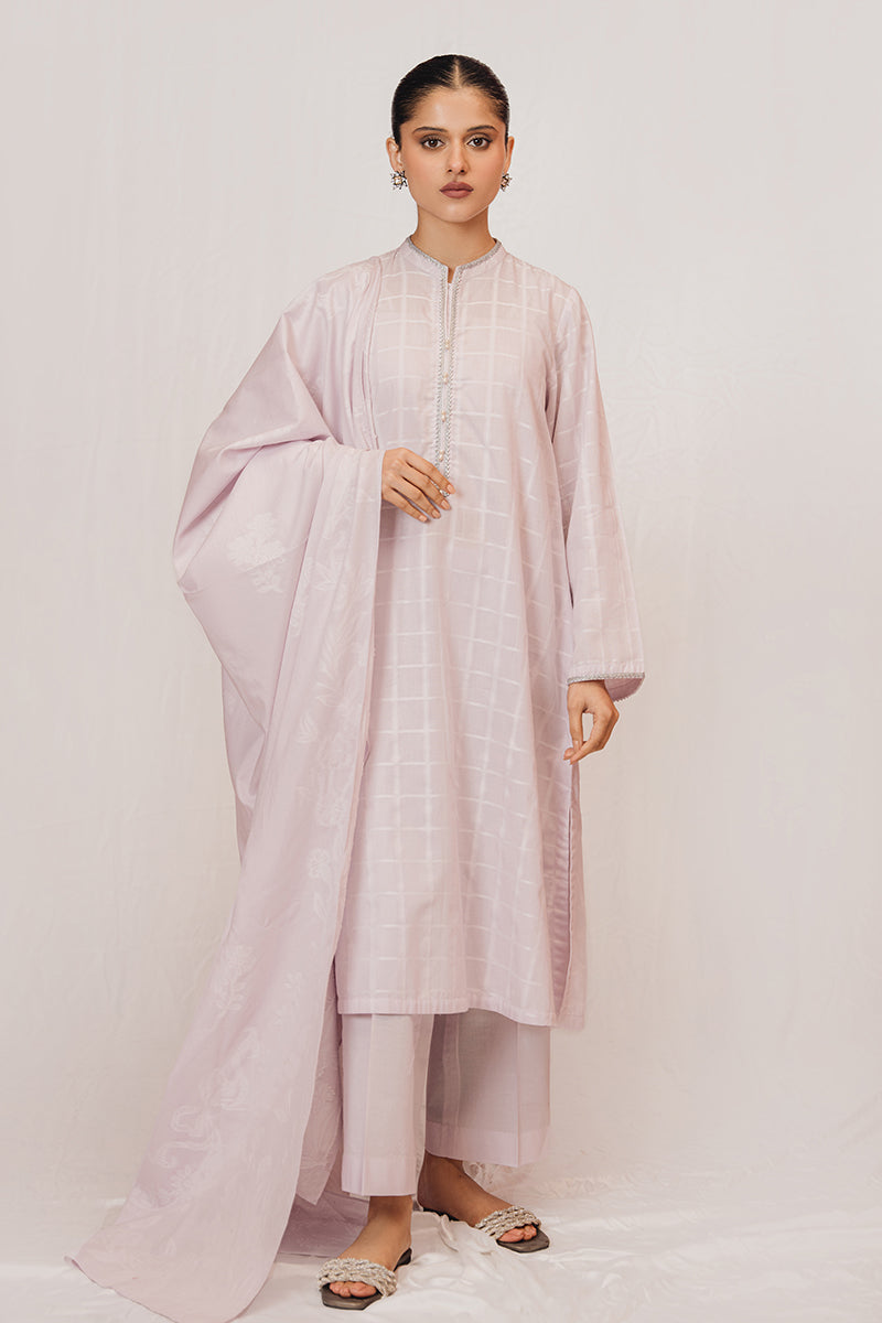 Cross Stitch | Daily Wear | FAIR LILAC by Cross Stitch - Designer Dress - Type: Casuals - Available at Libayah - 100% Original