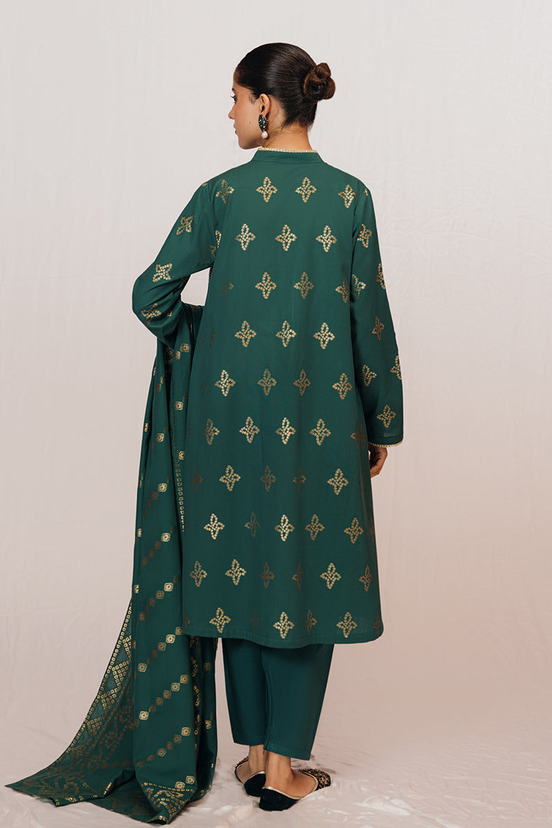 Cross Stitch | Daily Wear | MEADOW GREEN by Cross Stitch - Designer Dress - Type: Casuals - Available at Libayah - 100% Original