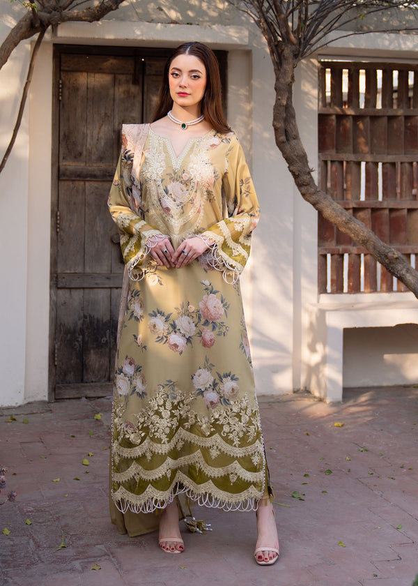 Myeesha | Lamhay Luxury Lawn 25 | Zarnish by Myeesha - Designer Dress - Type: Ladies Clothes - Available at Libayah - 100% Original