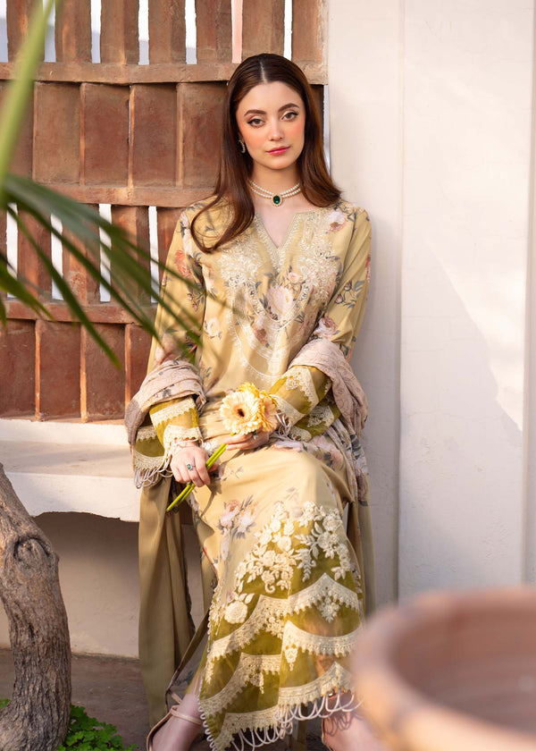 Myeesha | Lamhay Luxury Lawn 25 | Zarnish by Myeesha - Designer Dress - Type: Ladies Clothes - Available at Libayah - 100% Original