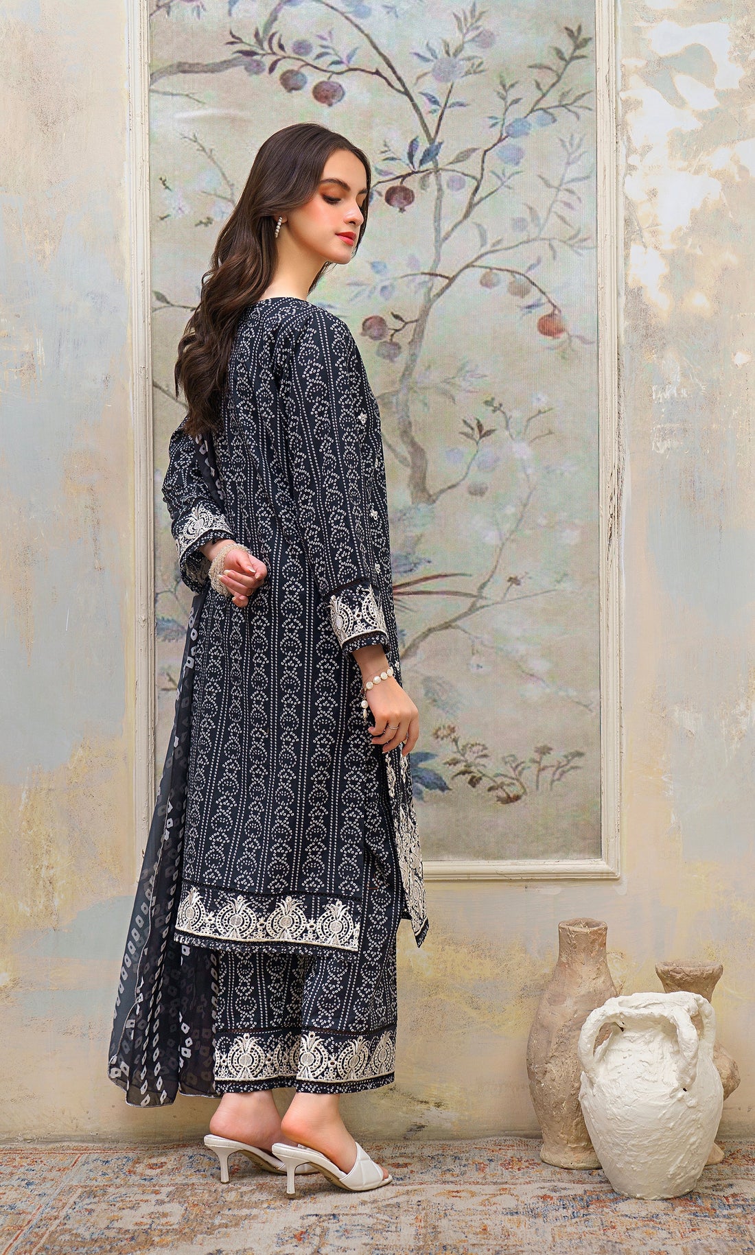 Hana | Floral Symphony | Black Twist by Hana - Designer Dress - Type: Ladies Clothes - Available at Libayah - 100% Original
