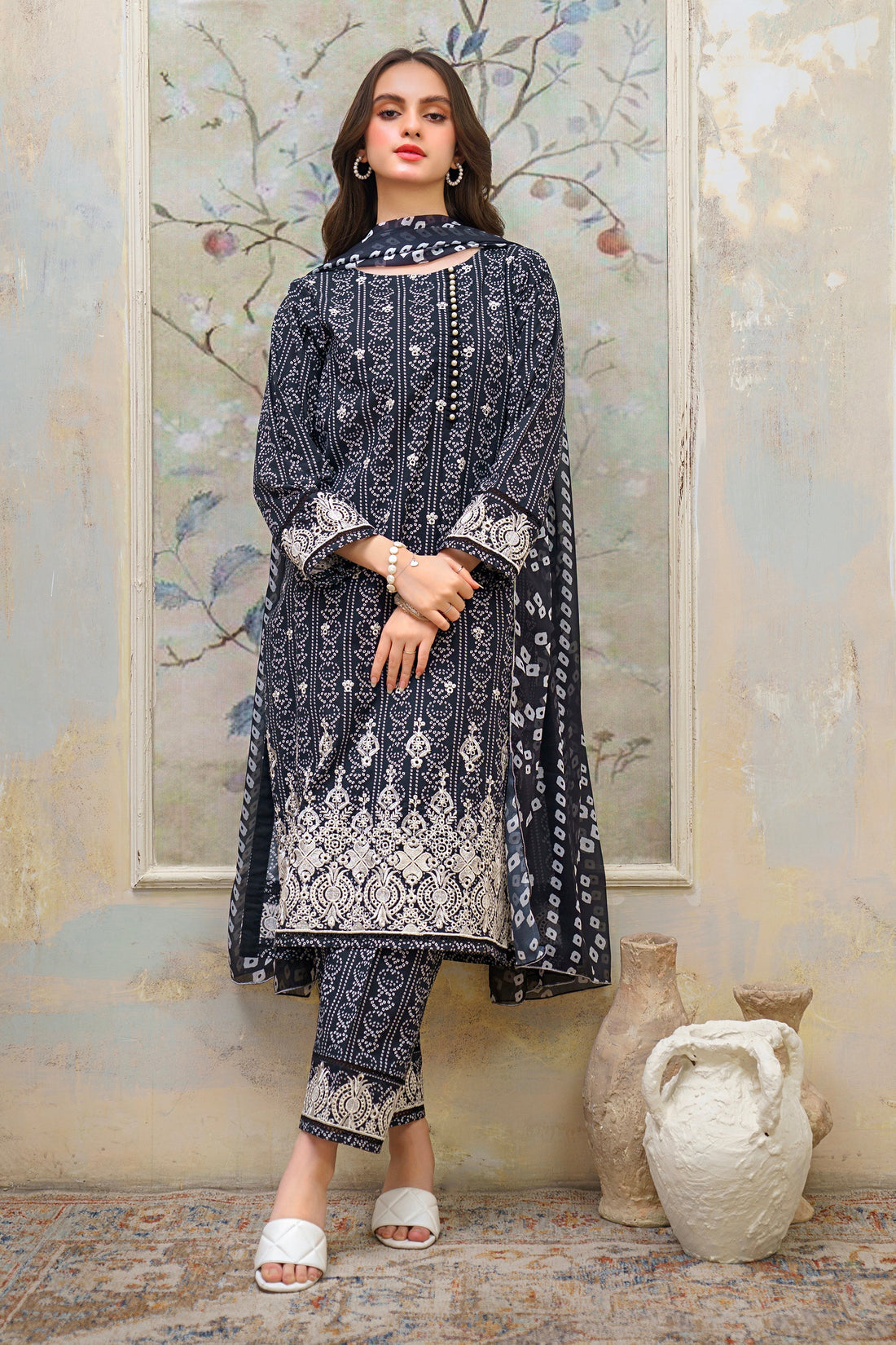 Hana | Floral Symphony | Black Twist by Hana - Designer Dress - Type: Ladies Clothes - Available at Libayah - 100% Original