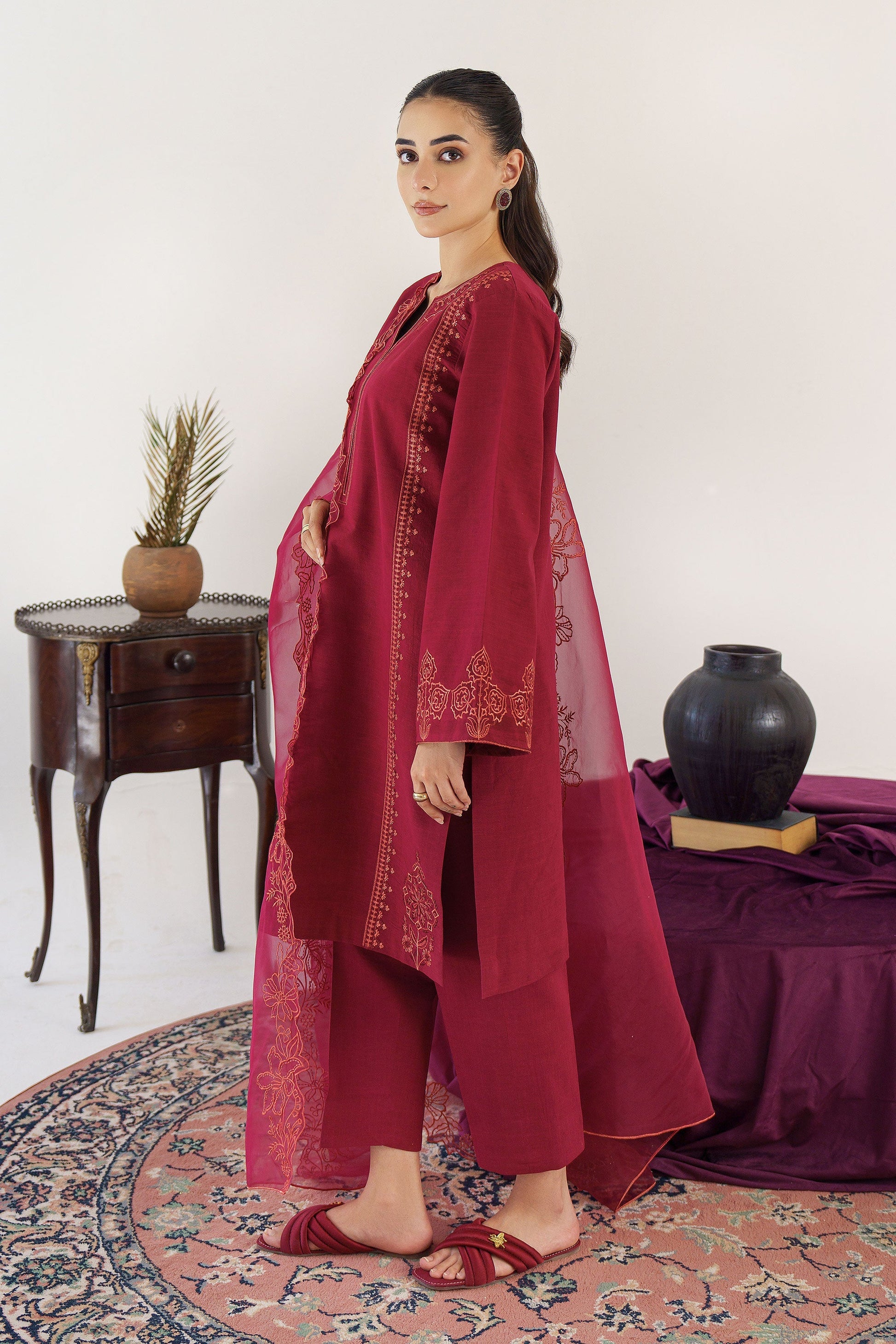Hana | Garnished Dresses | Dilara by Hana - Designer Dress - Type: Ladies Clothes - Available at Libayah - 100% Original