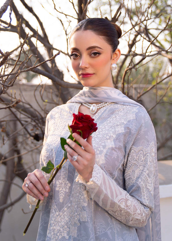 Myeesha | Lamhay Luxury Lawn 25 | Aabroo by Myeesha - Designer Dress - Type: Ladies Clothes - Available at Libayah - 100% Original