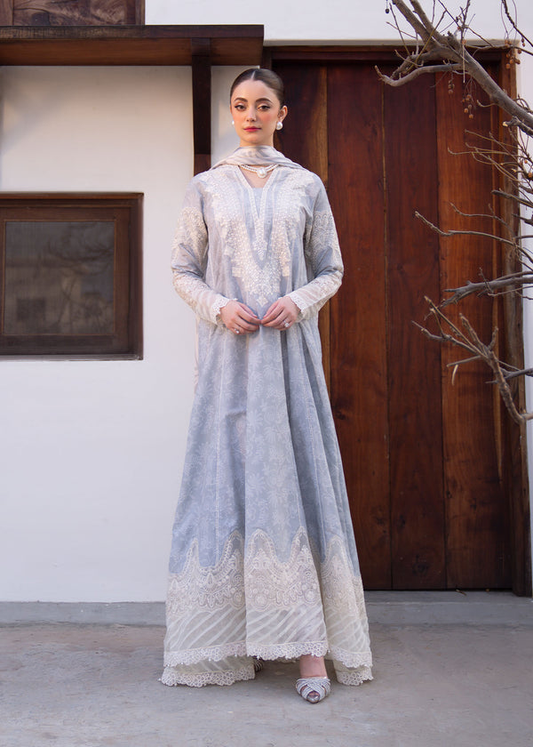 Myeesha | Lamhay Luxury Lawn 25 | Aabroo by Myeesha - Designer Dress - Type: Ladies Clothes - Available at Libayah - 100% Original