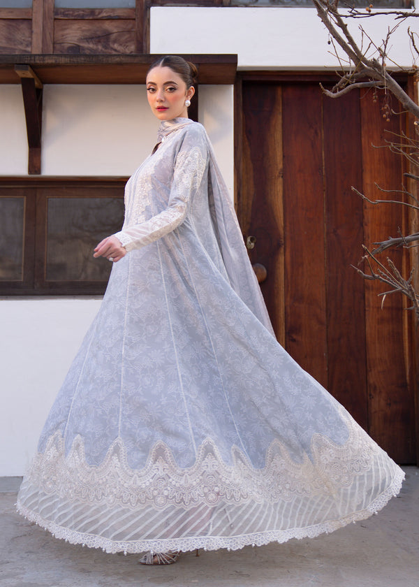 Myeesha | Lamhay Luxury Lawn 25 | Aabroo by Myeesha - Designer Dress - Type: Ladies Clothes - Available at Libayah - 100% Original