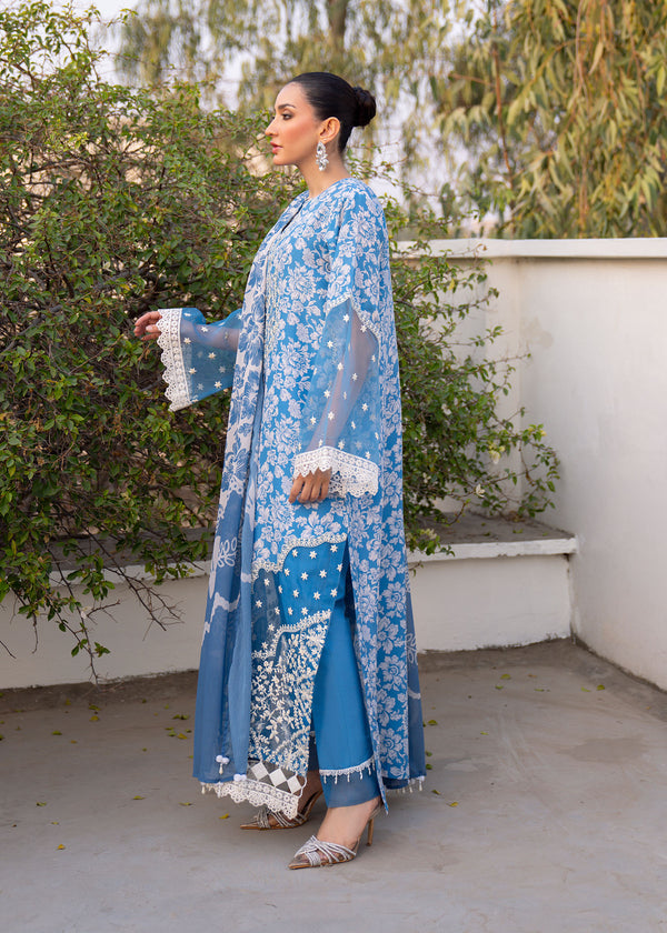 Myeesha | Lamhay Luxury Lawn 25 | Zarposh by Myeesha - Designer Dress - Type: Ladies Clothes - Available at Libayah - 100% Original