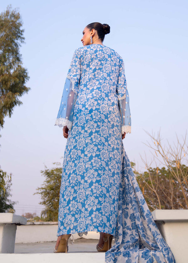 Myeesha | Lamhay Luxury Lawn 25 | Zarposh by Myeesha - Designer Dress - Type: Ladies Clothes - Available at Libayah - 100% Original