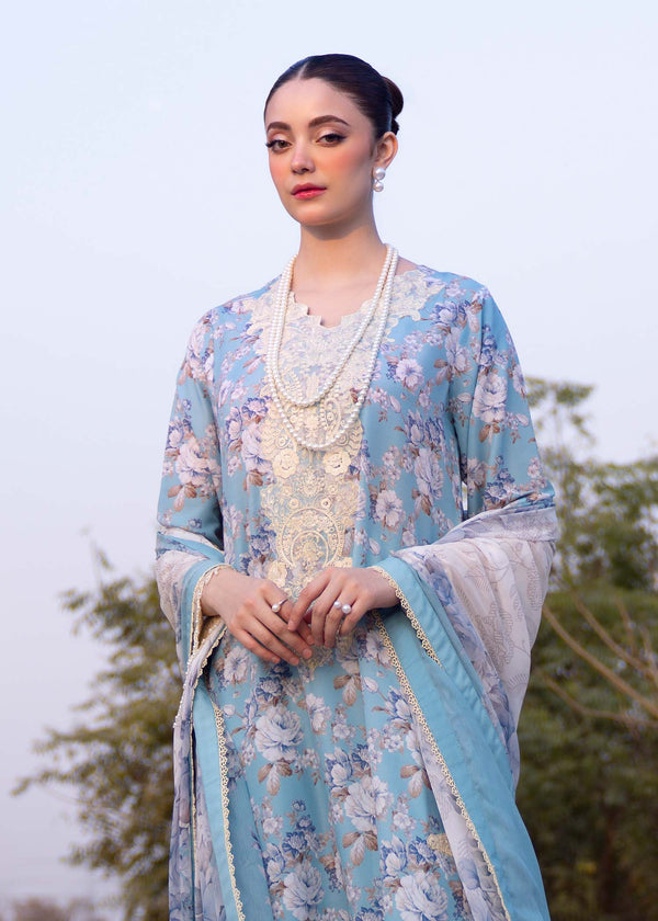 Myeesha | Lamhay Luxury Lawn 25 | Shabnam by Myeesha - Designer Dress - Type: Ladies Clothes - Available at Libayah - 100% Original