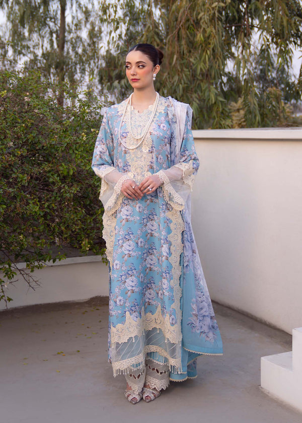 Myeesha | Lamhay Luxury Lawn 25 | Shabnam by Myeesha - Designer Dress - Type: Ladies Clothes - Available at Libayah - 100% Original
