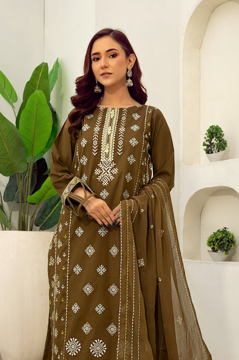 Kross Kulture | Parishay Luxury Collection | Garnet UN-00707 by Kross Kulture - Designer Dress - Type: Ladies Clothes - Available at Libayah - 100% Original