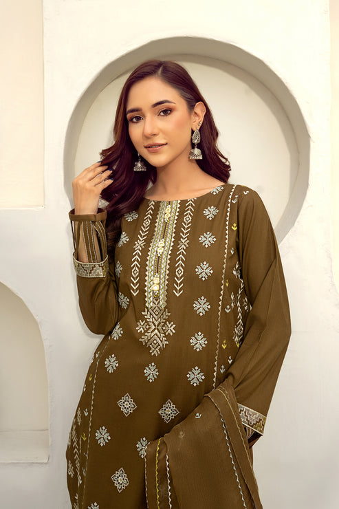 Kross Kulture | Parishay Luxury Collection | Garnet UN-00707 by Kross Kulture - Designer Dress - Type: Ladies Clothes - Available at Libayah - 100% Original