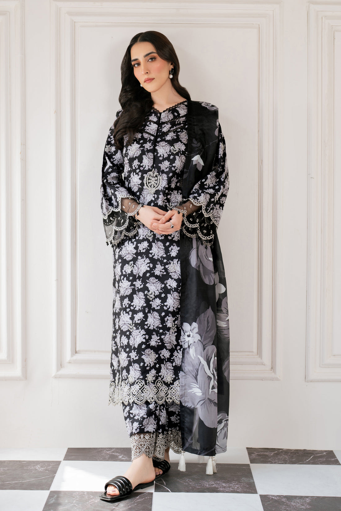 Hana | Floral Symphony | Vortex by Hana - Designer Dress - Type: Ladies Clothes - Available at Libayah - 100% Original