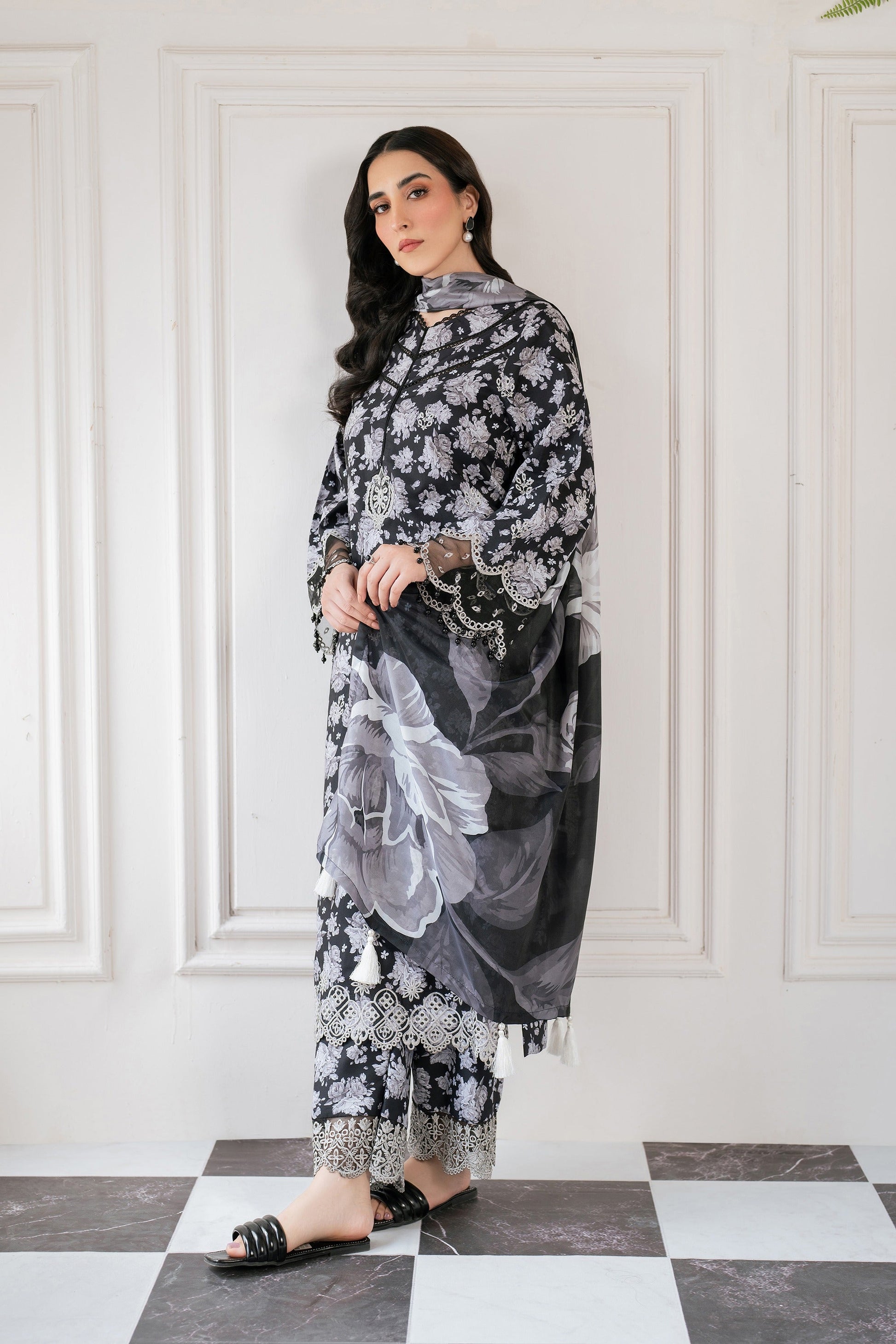 Hana | Floral Symphony | Vortex by Hana - Designer Dress - Type: Ladies Clothes - Available at Libayah - 100% Original