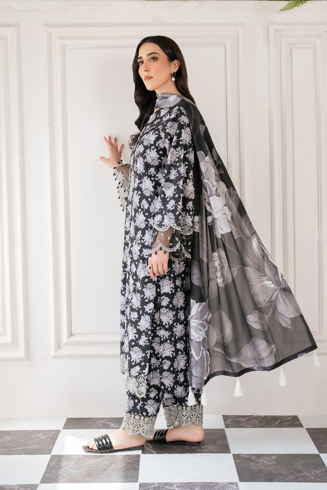 Hana | Floral Symphony | Vortex by Hana - Designer Dress - Type: Ladies Clothes - Available at Libayah - 100% Original