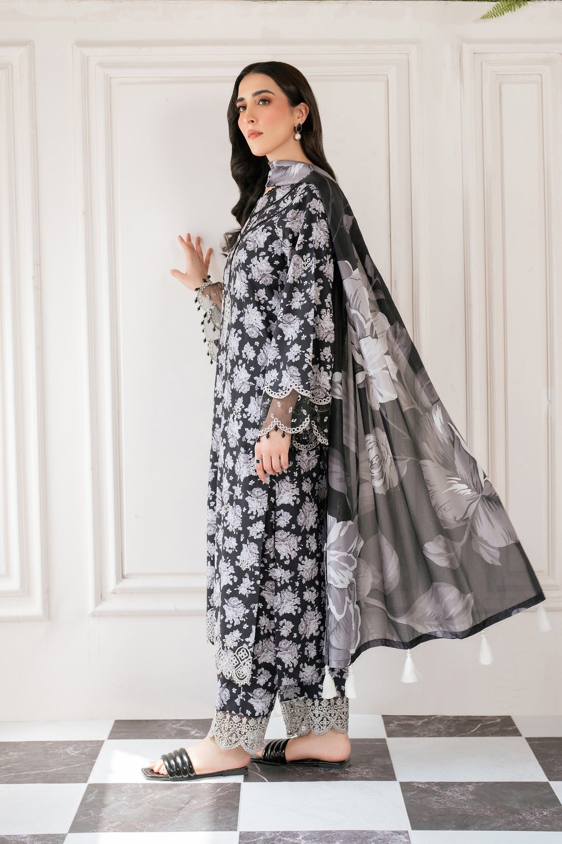 Hana | Floral Symphony | Vortex by Hana - Designer Dress - Type: Ladies Clothes - Available at Libayah - 100% Original