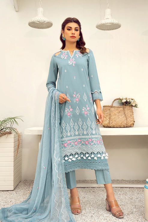 Kross Kulture | Parishay Luxury Collection | Sapphire UN-00700 by Kross Kulture - Designer Dress - Type: Ladies Clothes - Available at Libayah - 100% Original