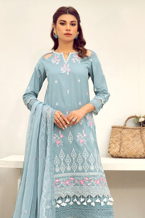 Kross Kulture | Parishay Luxury Collection | Sapphire UN-00700 by Kross Kulture - Designer Dress - Type: Ladies Clothes - Available at Libayah - 100% Original
