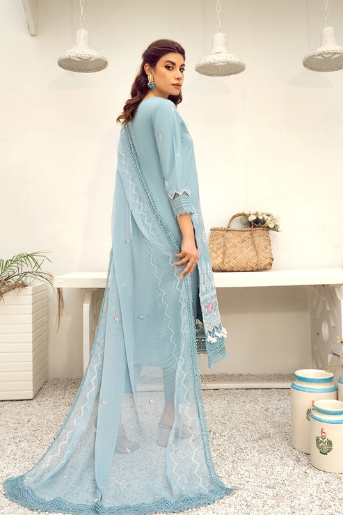 Kross Kulture | Parishay Luxury Collection | Sapphire UN-00700 by Kross Kulture - Designer Dress - Type: Ladies Clothes - Available at Libayah - 100% Original
