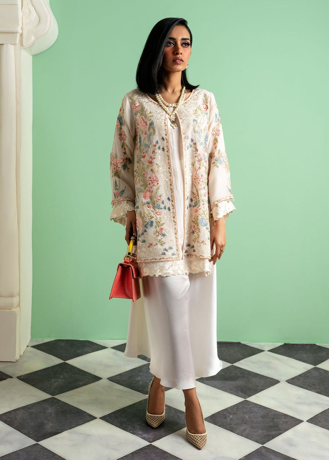 Mahgul | Echoes of Elara | Soft Dust by Mahgul - Designer Dress - Type: Ladies Clothes - Available at Libayah - 100% Original