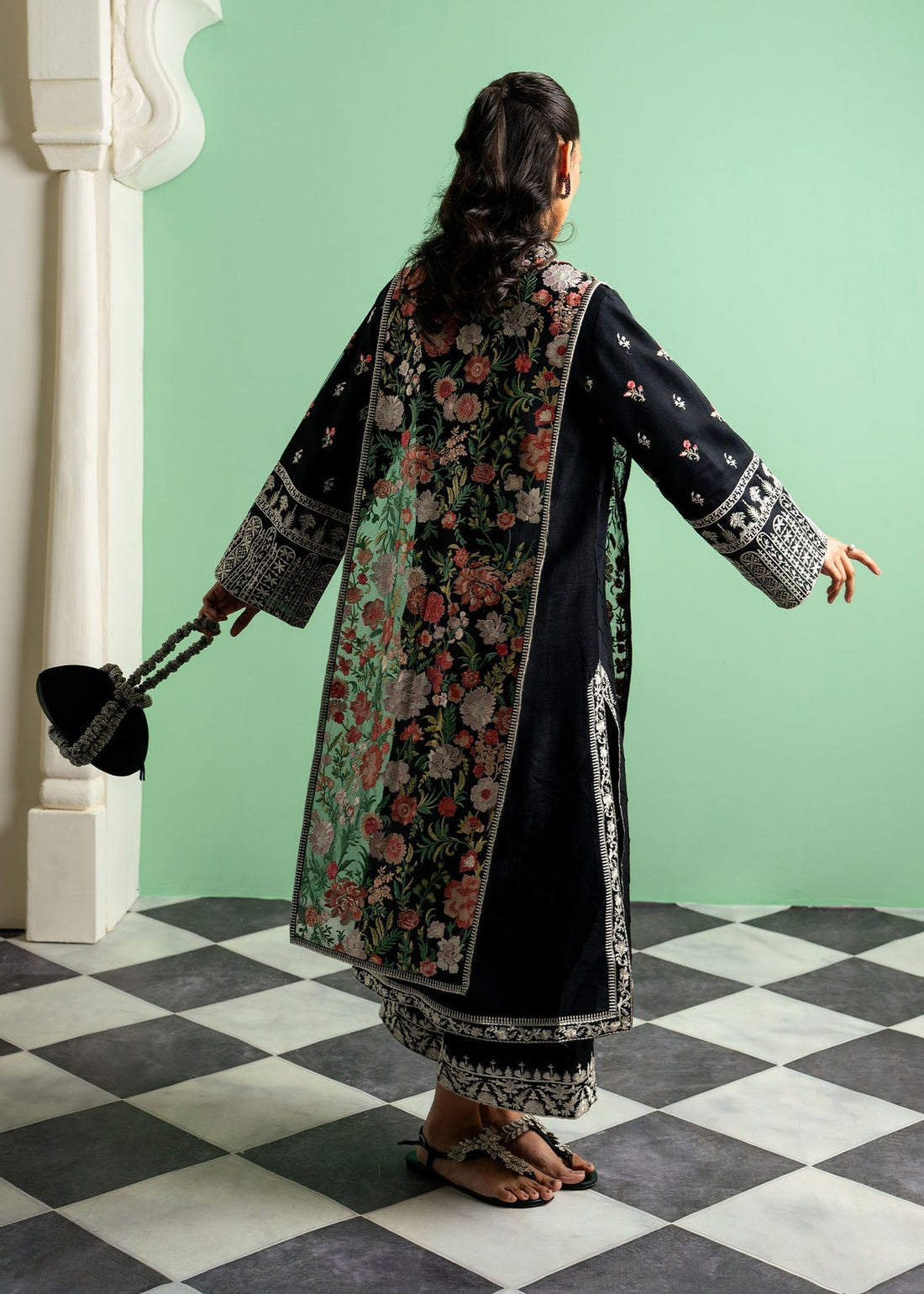 Mahgul | Echoes of Elara | Midnight Meadow by Mahgul - Designer Dress - Type: Ladies Clothes - Available at Libayah - 100% Original