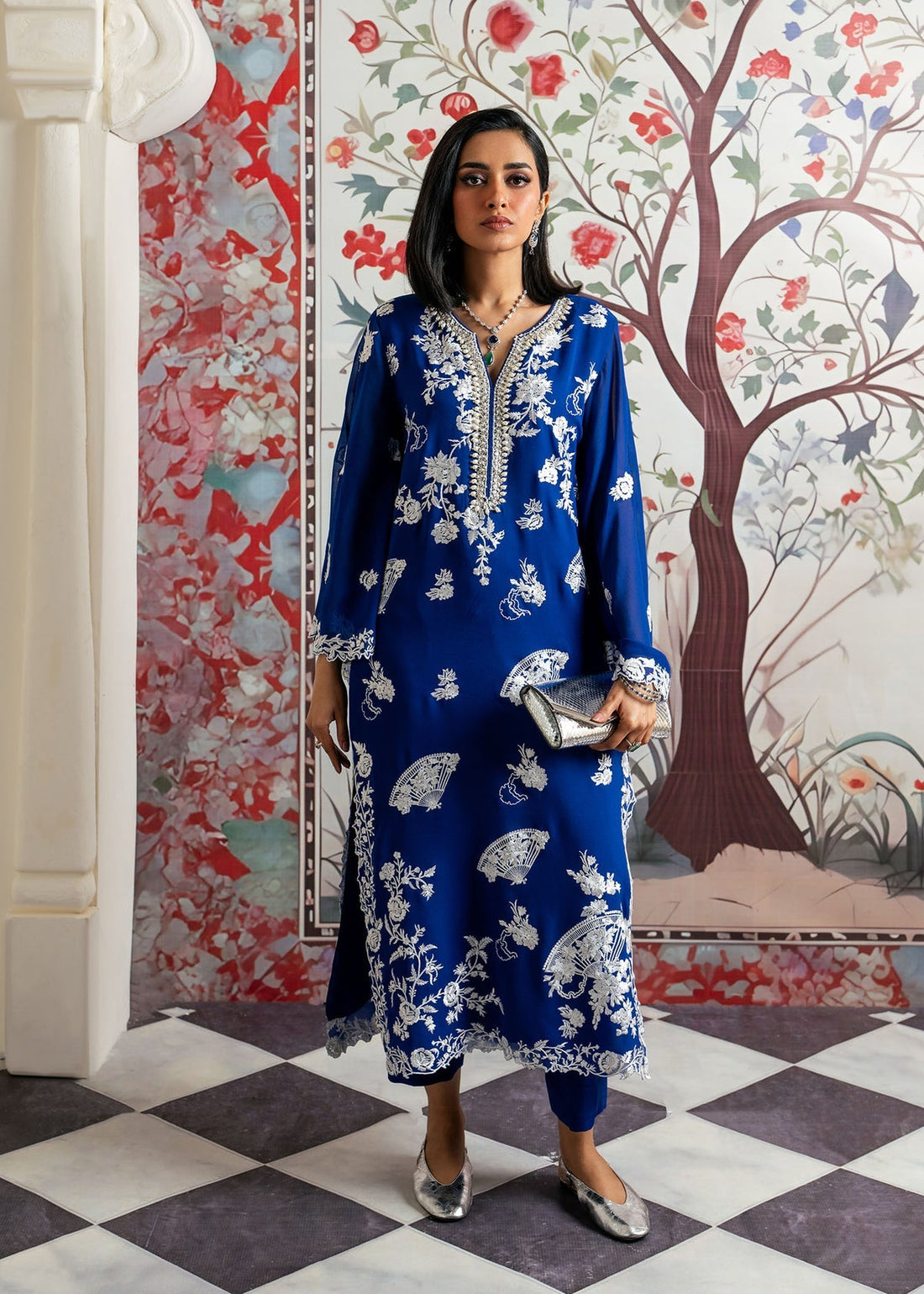 Mahgul | Echoes of Elara | Azure Jewel by Mahgul - Designer Dress - Type: Ladies Clothes - Available at Libayah - 100% Original