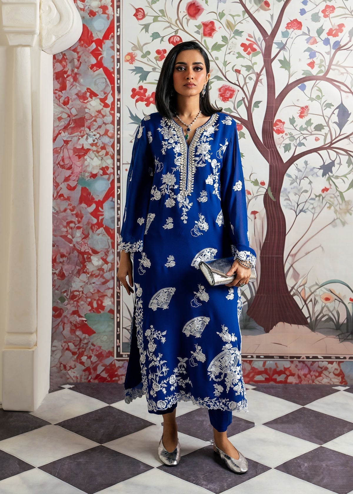 Mahgul | Echoes of Elara | Azure Jewel by Mahgul - Designer Dress - Type: Ladies Clothes - Available at Libayah - 100% Original