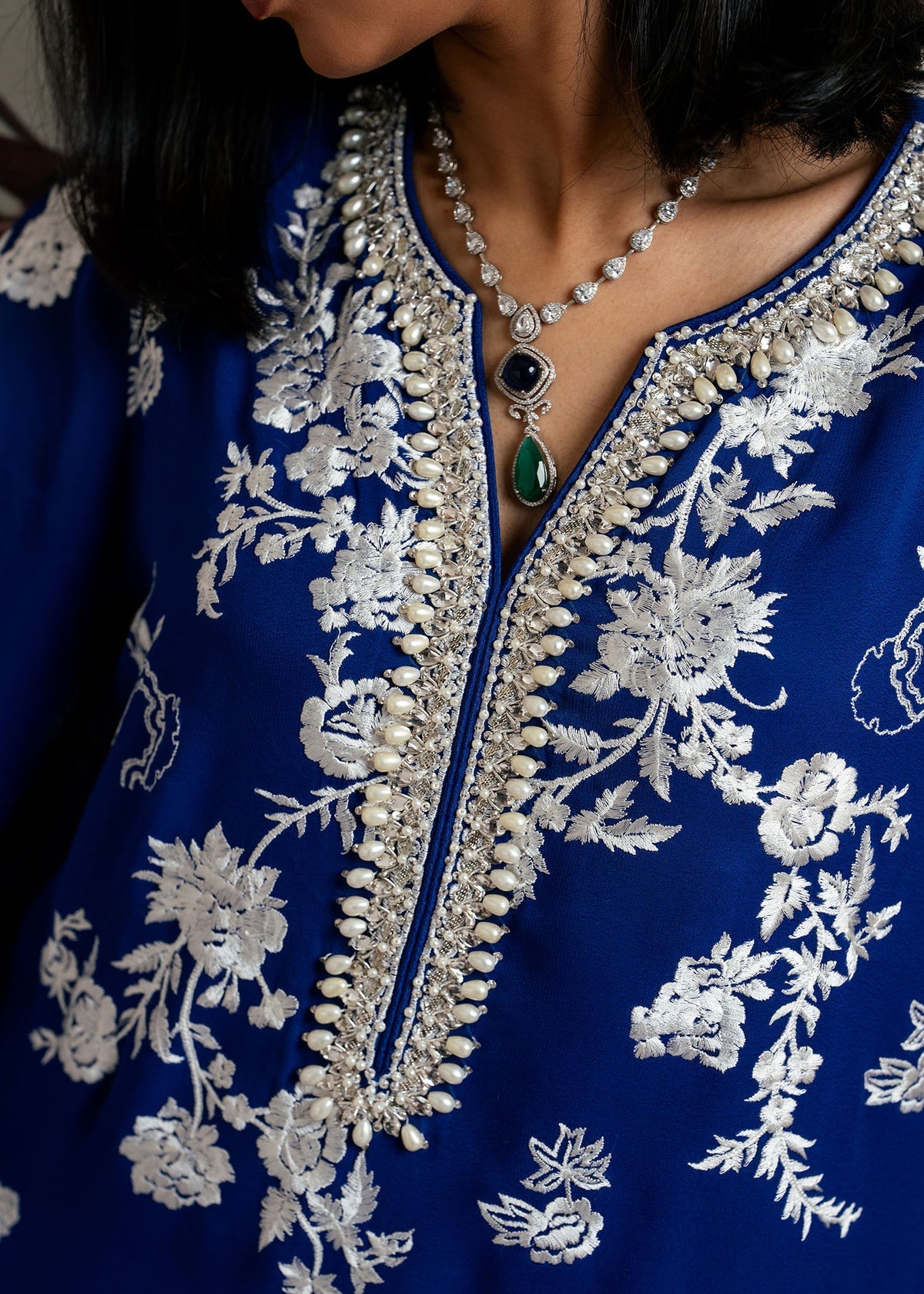Mahgul | Echoes of Elara | Azure Jewel by Mahgul - Designer Dress - Type: Ladies Clothes - Available at Libayah - 100% Original