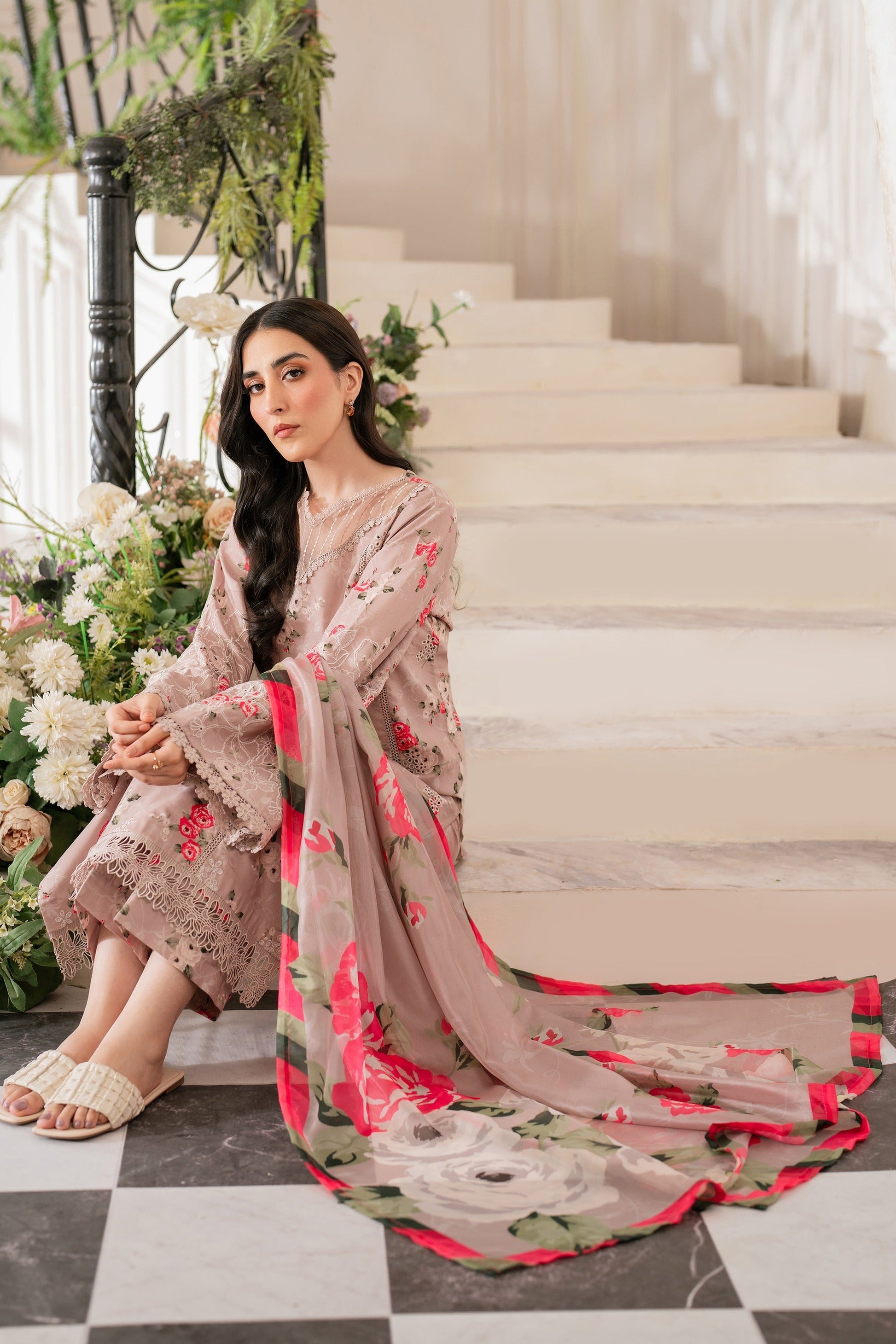 Hana | Floral Symphony | Rustique by Hana - Designer Dress - Type: Ladies Clothes - Available at Libayah - 100% Original