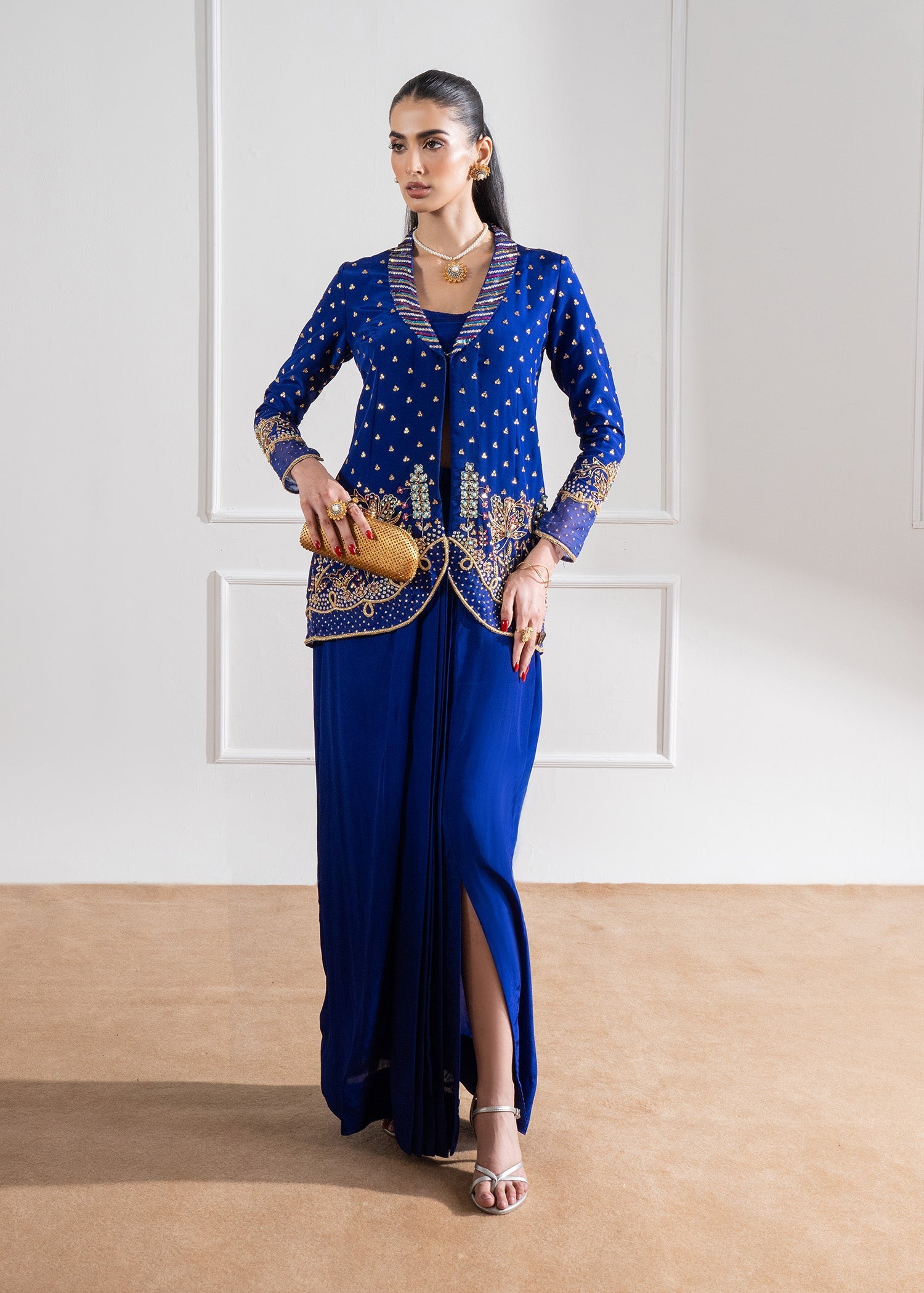 Maria Osama Khan | Celeste 24 Formals | Electra by Maria Osama Khan - Designer Dress - Type: Ladies Clothes - Available at Libayah - 100% Original