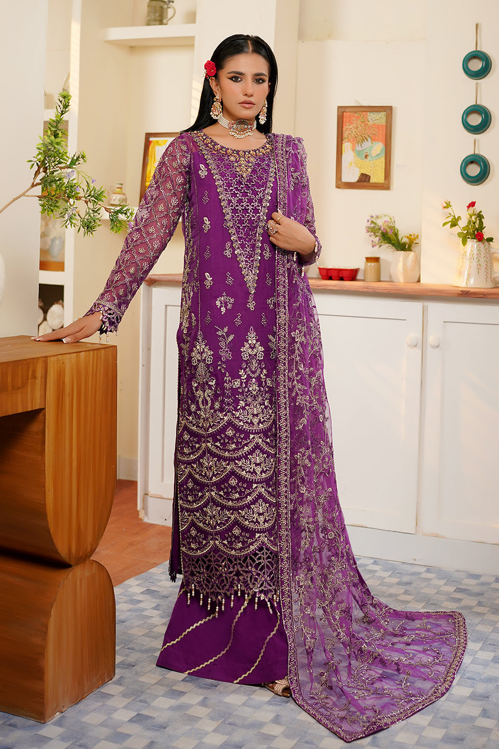Maryams | Hayat Wedding Formal | EVELEEN by Maryams - Designer Dress - Type: Formal - Available at Libayah - 100% Original