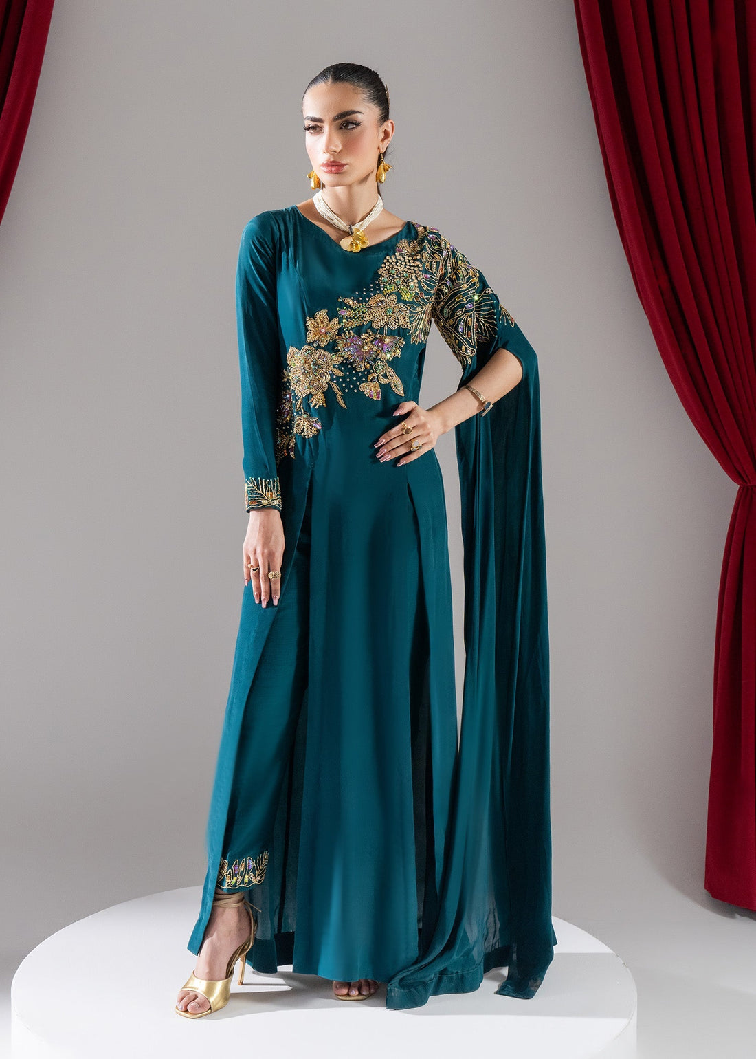 Maria Osama Khan | Celeste 24 Formals | Elysian by Maria Osama Khan - Designer Dress - Type: Ladies Clothes - Available at Libayah - 100% Original