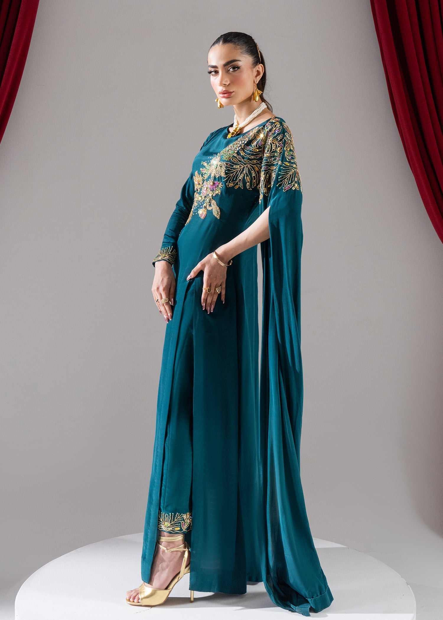 Maria Osama Khan | Celeste 24 Formals | Elysian by Maria Osama Khan - Designer Dress - Type: Ladies Clothes - Available at Libayah - 100% Original